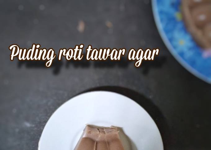 Puding roti tawar agar