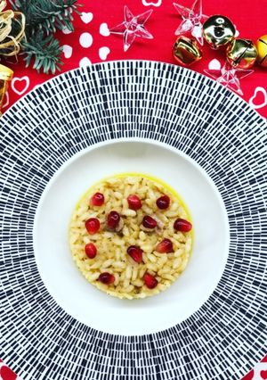 Foto di Risotto al patè e melograno