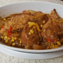 A picture of My Slow Sweet and tasty Chicken. 😉.