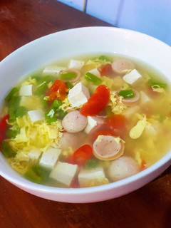 Foto resep Sup tahu telur