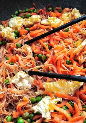 Foto di Noodles saltati con verdure