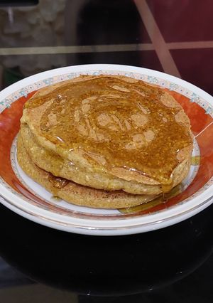 Foto resep Fluffy Pancake Pisang Oat