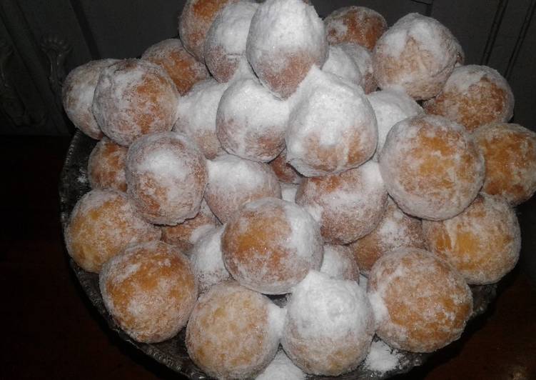 Donat bola-bola salju 😊