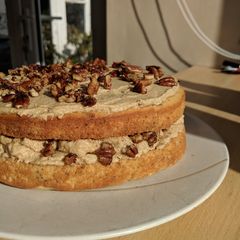 A picture of Pecan layer cake.