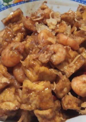 Foto resep Udang tahu kecap