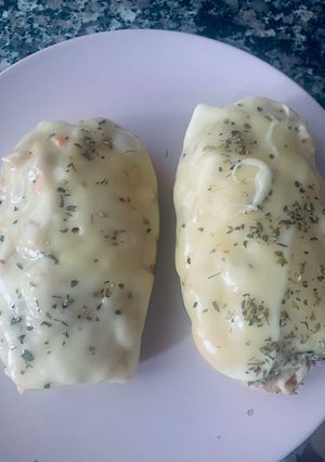 Una foto de Calabacín relleno (sin horno)