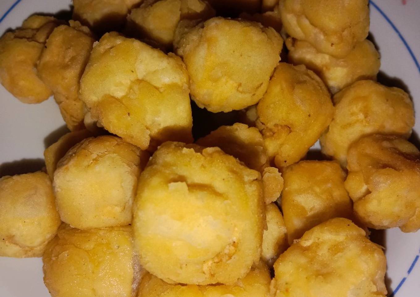 Tahu goreng, krispi di luar lembut di dalam