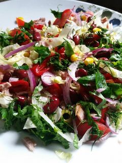 Salata Mexikana mit Thunfisch und Kapern Rezepthauptbild