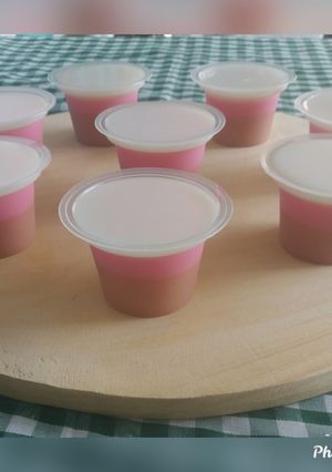 Foto resep Neapolitan Silky Pudding