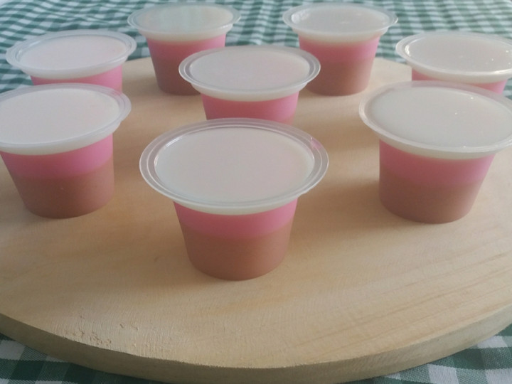 Resep Neapolitan Silky Pudding Anti Gagal