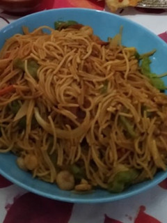 Una foto de Fideos al estilo Singapur