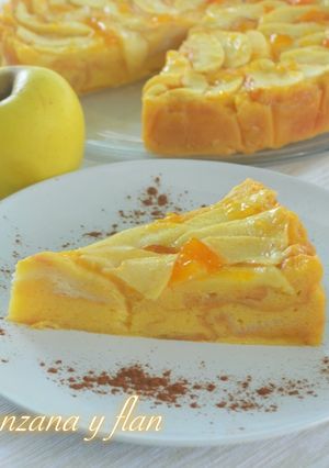 Foto principal de Tarta de manzana y flan. (Thermomix y sin Thermomix)