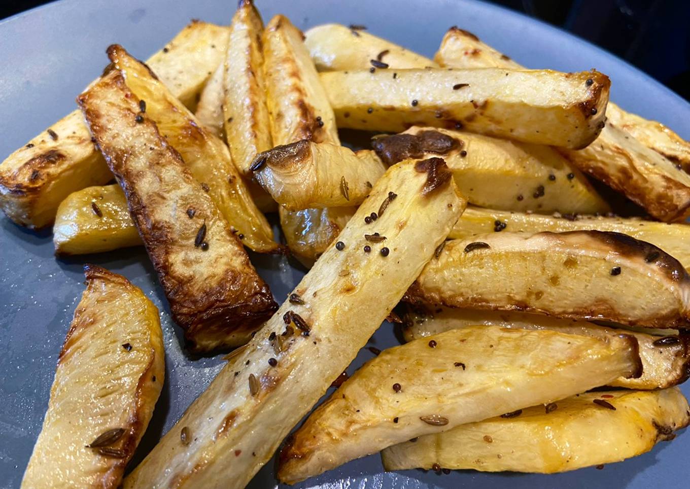 Roasted Swede chips