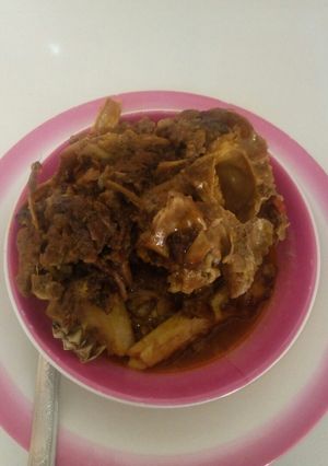 A picture of Pepper soup na kan rago.