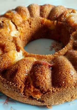 Une photo de Gateau aux pêches au cook expert