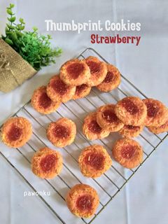 Foto resep 480.Thumbprint Cookies Strawberry