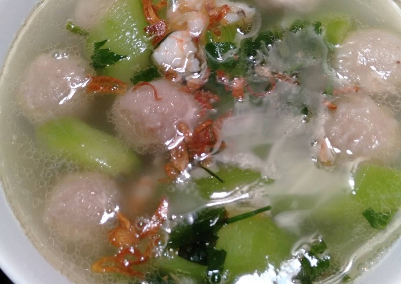 Sayur bening oyong/gambas