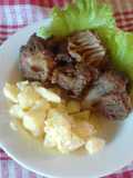 Asado a la olla de costilla vacuna