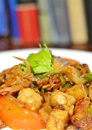 Foto resep Tumis Cumi Tempe Cabe hijau