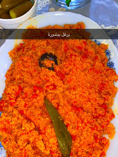 صورة لوصفة برغل مع البندورة