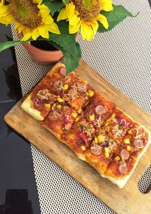 Foto resep Pizza saus bolognese
