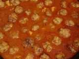 Albóndigas con sepia y calamar