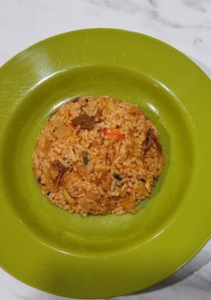 Foto resep Nasi goreng kimchi simpel