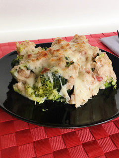 Una foto de Brócoli gratinado (con jamón y pavo)