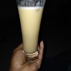 A picture of Home-made pinacolada juice.