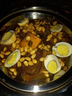 صورة لوصفة طجين لحمه بلوز