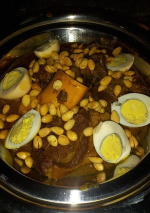 صورة لوصفة طجين لحمه بلوز