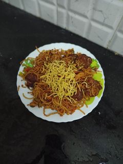 ચાઈનીઝ ભેળ વિથ બનાના મન્ચુરિયન રેસીપી મુખ્ય ફોટો