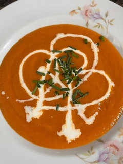 Una foto de Crema de tomate