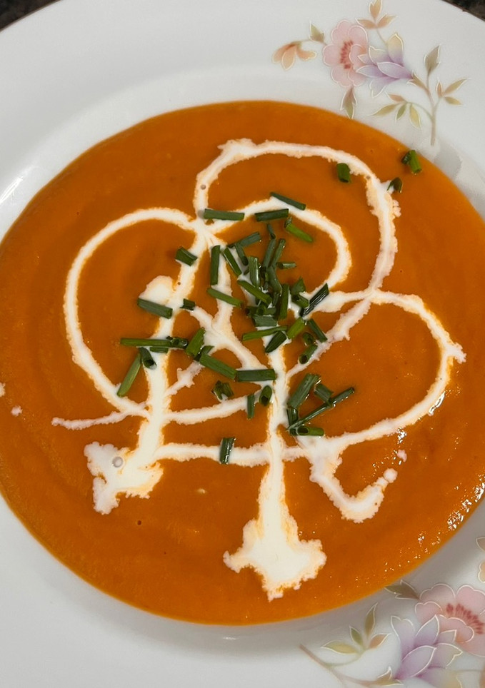 Una foto de Crema de tomate