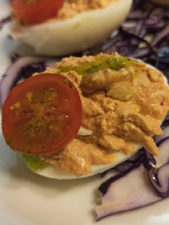 Una foto de Huevos muhammara