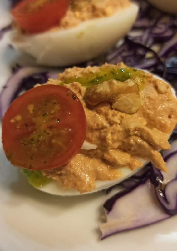 Una foto de Huevos muhammara