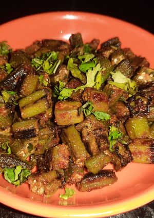 A picture of Masala Bhindi.