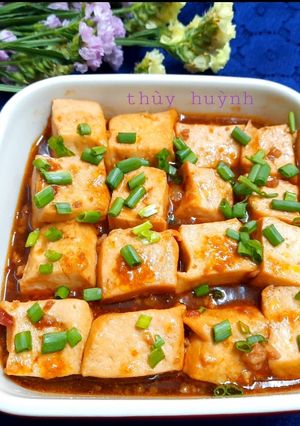 Hình của món Đậu hũ hầm thịt cà chua.