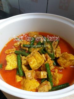 Foto resep Sayur Tahu Tempe Santan
