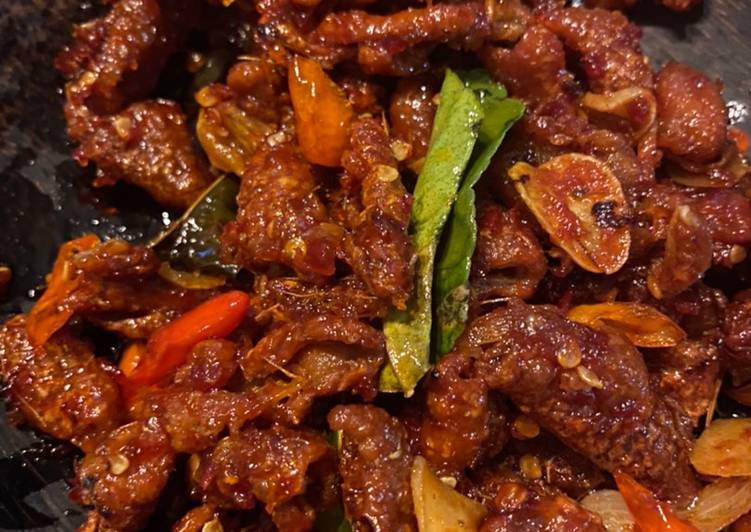 Kulit Ayam Renyah Pedas Manis