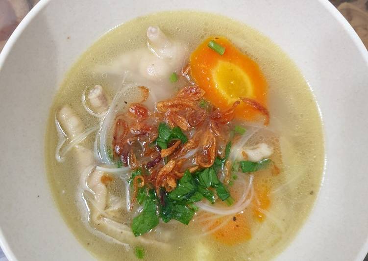 Sop Ceker Tanpa Tulang