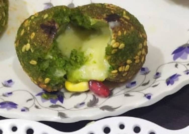 The Secret of Successful Spinach corn pea cheese baked balls
