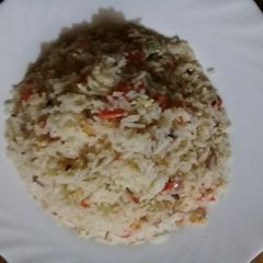Fried Rice with scrabbled eggs A picture of Fried Rice with scrabbled eggs.