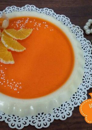 عکسی از دستور دسر پاناکوتا و ژله پرتقالی