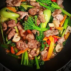 A picture of Stir fry vegetables.