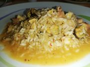 Una foto di risotto cozze