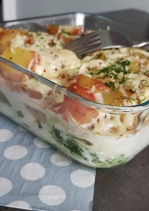 Une photo de Lasagnes parmentiere au saumon épinard