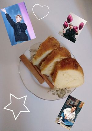 عکسی از دستور کیک سیب🤤😋🍡