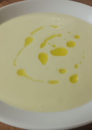 Una foto de Vichyssoise de manzana