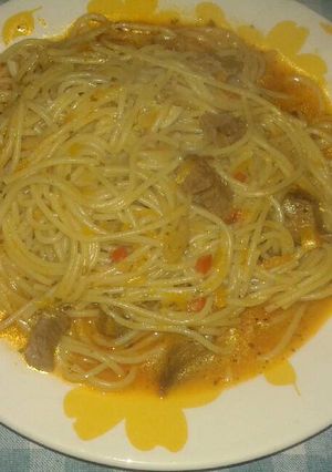 Una foto de Guiso súper fácil y económico de fideos spaguettis